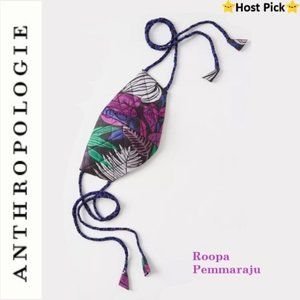 ANTHROPOLOGIE Quilted Tie-back Reusable Face Mask
